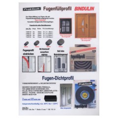 Musterblatt Fugenf�ll-/Fugen-Dicht-Profil